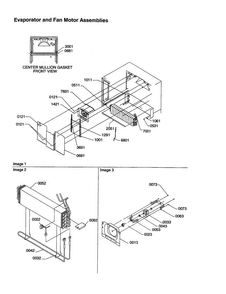 Evaporator And Fan Motor Assemblies Diagram and Parts List for TX21VE-P1301804WE  Amana Refrigerator