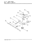 BURNER ASSEMBLY Diagram and Parts List for BT85RN-4  Magic Chef Cooktop