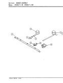 BURNER ASSEMBLY Diagram and Parts List for BT85RS-3B  Magic Chef Cooktop