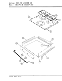 MAIN TOP ASSEMBLY Diagram and Parts List for BT85RS-3B  Magic Chef Cooktop