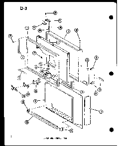 Upper Door Parts Tm Diagram and Parts List for ESRFC14E-G-P74645-12WG  Amana Refrigerator