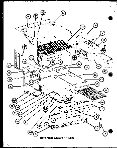 Section 19 Diagram and Parts List for CIC-4H-P7621308W  Amana Refrigerator