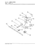 BURNER ASSEMBLY Diagram and Parts List for BT85PS-4  Magic Chef Cooktop