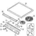 TOP ASSEMBLY Diagram and Parts List for  Norge Range