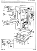 FRESH FOOD COMPARTMENT Diagram and Parts List for NNS208FA 5M54A Maytag Refrigerator
