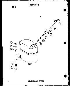 Compressor Parts Diagram and Parts List for ES619-3R P54720-98R Amana Air Conditioner