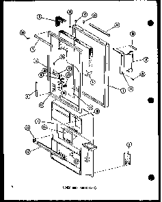 Lower Door Parts Diagram and Parts List for ESR12C-P73953-7W  Amana Refrigerator