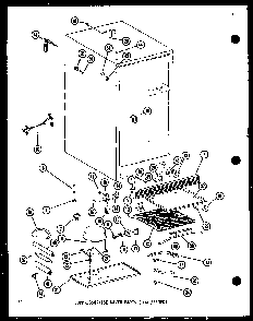 Compressor/ice Maker Parts Diagram and Parts List for ESR14D-P73953-16W  Amana Refrigerator