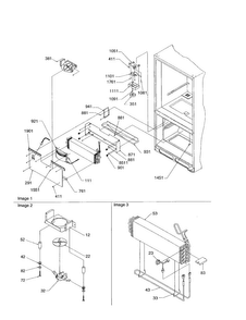 Evaporator And Freezer Control Diagram and Parts List for BX21V2E-P1325031WB  Amana Refrigerator