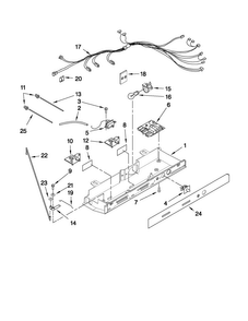 Control Parts Diagram and Parts List for MSD2574VEW11  Maytag Refrigerator