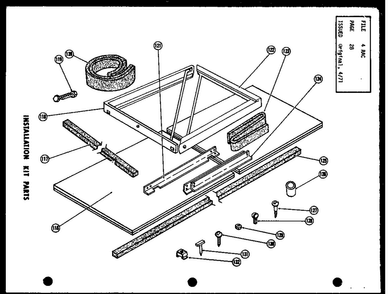 Installation Kit Parts Diagram and Parts List for FC24-3H-1 P54302-54R Amana Air Conditioner