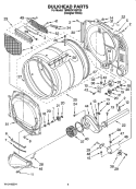 Part Location Diagram of 8578825 Whirlpool Bracket, Drum Light
