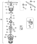 PUMP & MOTOR Diagram and Parts List for  Maytag Dishwasher