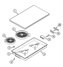 GLASS CARTRIDGE Diagram and Parts List for  Jenn-Air Cooktop