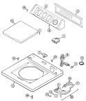 TOP (LAT2200AAE) Diagram and Parts List for  Maytag Washer
