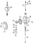 TRANSMISSION Diagram and Parts List for  Maytag Washer