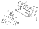 CONTROL PANEL Diagram and Parts List for MER1140AAW  Maytag Range