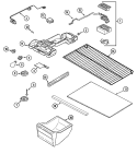 FRESH FOOD COMPARTMENT Diagram and Parts List for  Admiral Refrigerator