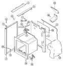 Part Location Diagram of WP74010942 Whirlpool Oven Insulation - Back/Bottom