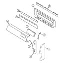 CONTROL PANEL Diagram and Parts List for MGR5510ADW  Maytag Range