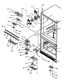 Refrigerator/freezer Control Switch Diagram and Parts List for BZ22RE-P1161601WE  Amana Refrigerator