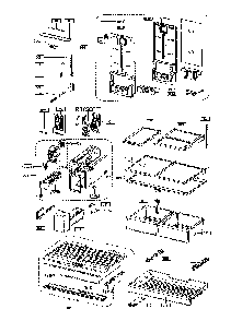 Ice Maker And Dispenser Diagram and Parts List for 11173305910  Kenmore Refrigerator