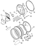 TUMBLER Diagram and Parts List for  Maytag Dryer