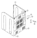 CABINET - REAR Diagram and Parts List for  Maytag Dryer