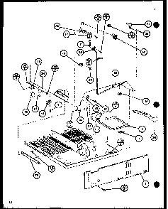 Section 12 Diagram and Parts List for CIC-4H-P7621308W  Amana Refrigerator