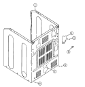 CABINET - REAR Diagram and Parts List for  Maytag Dryer