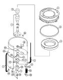 TUB Diagram and Parts List for  Maytag Washer