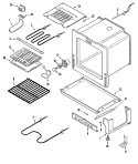 OVEN / BASE Diagram and Parts List for MERD750BAF  Maytag Range
