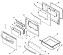 DOOR / DRAWER (STL) Diagram and Parts List for MERD750BAS  Maytag Range