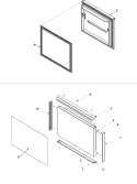 FREEZER DOOR Diagram and Parts List for PJCB2059GS1 Jenn-Air Refrigerator