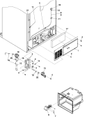 CABINET BACK Diagram and Parts List for PJCB2059GS1 Jenn-Air Refrigerator