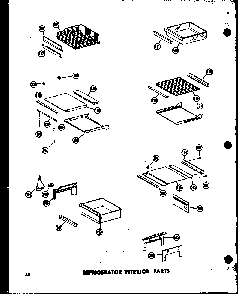 Refrigerator Interior Parts Diagram and Parts List for SD19W-P60340-9W  Amana Refrigerator