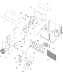 CHASSIS ASSEMBLY Diagram and Parts List for AAC242SRA PAAC242SRA0 Amana Air Conditioner