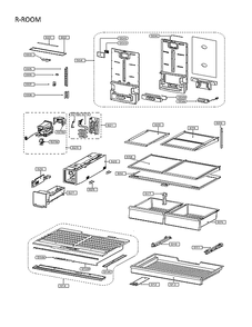 R-Room Diagram and Parts List for 11175505120  Kenmore Refrigerator