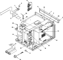 ELECTRICAL COMPONENTS Diagram and Parts List for P1330503M Amana Microwave