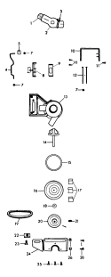 PUMP Diagram and Parts List for T1011  Hoover Washer