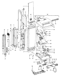 MAINBODY, HANDLE, OUTERBAG Diagram and Parts List for U4581910  Hoover Upright Vacuum