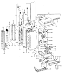 MAINBODY, HANDLE, OUTERBAG Diagram and Parts List for U5053930  Hoover Upright Vacuum