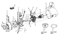 MOTOR ASSEMBLY Diagram and Parts List for U5131M01  Hoover Upright Vacuum