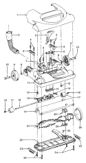 AGITATOR, MAINBODY Diagram and Parts List for U5465906  Hoover Upright Vacuum