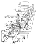 MOTOR, CLEANINGTOOLS, HANDLE, OUTERBAG Diagram and Parts List for U5469910  Hoover Range Hood
