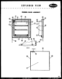 FZ DOOR ASSY Diagram and Parts List for FPR98LC  Amana Refrigerator