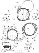 TUMBLER Diagram and Parts List for  Maytag Dryer
