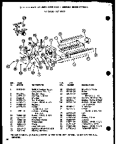 12 Cube Compact Ice Maker Diagram and Parts List for SLDI25GL-P7642105WL  Amana Refrigerator