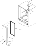 RIGHT REFRIGERATOR DOOR Diagram and Parts List for  Maytag Refrigerator