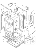 Part Location Diagram of 3804F270-45 Whirlpool RETAINER-